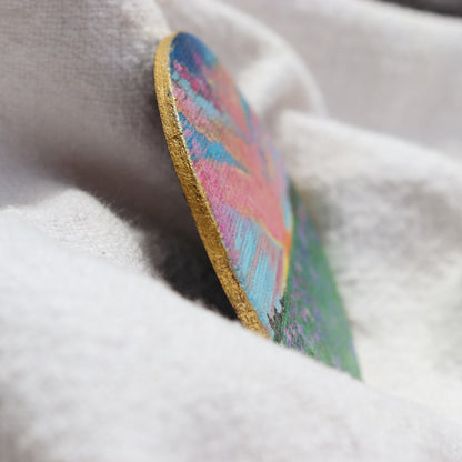 Cosmic Sunset Painted Landscape Magnet