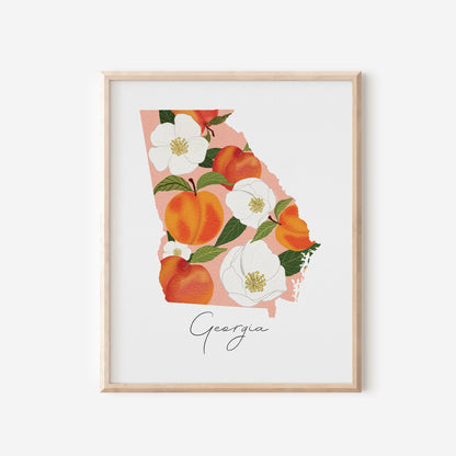 Georgia State Art Print