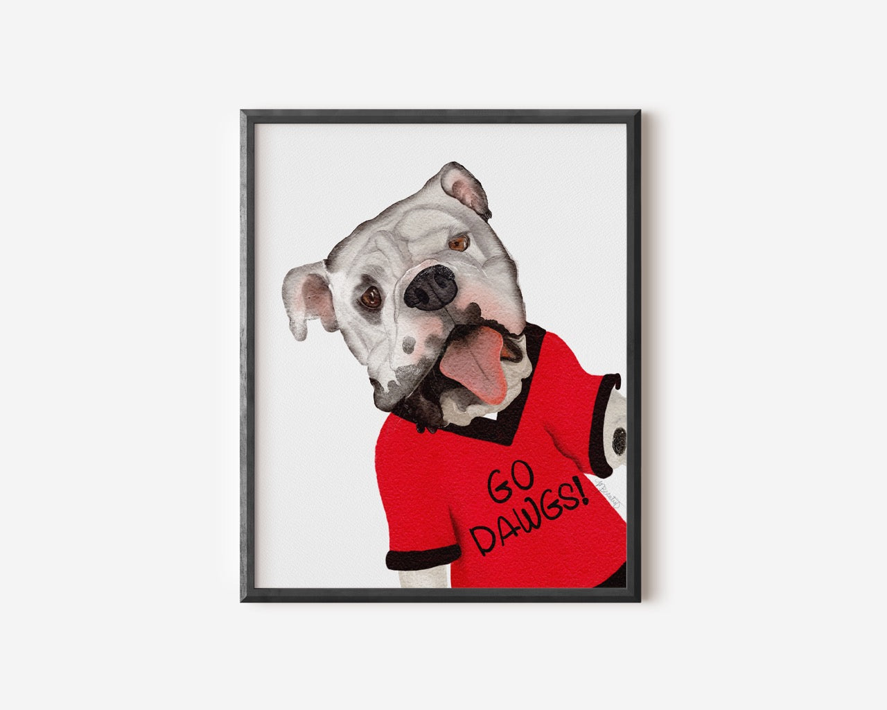 Go Dawgs! Art Print