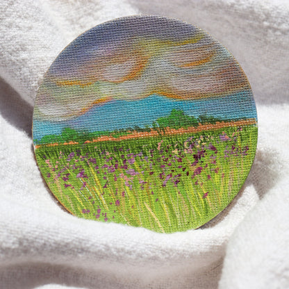 Heavenly Hues Painted Landscape Magnet