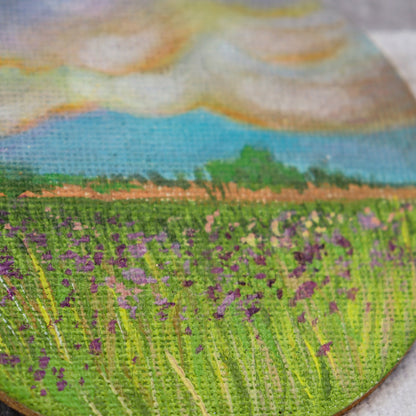 Heavenly Hues Painted Landscape Magnet