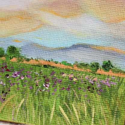 Heavenly Hues Painted Landscape Magnet