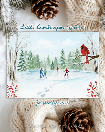 January Ice Skating 2026 Little Landscape