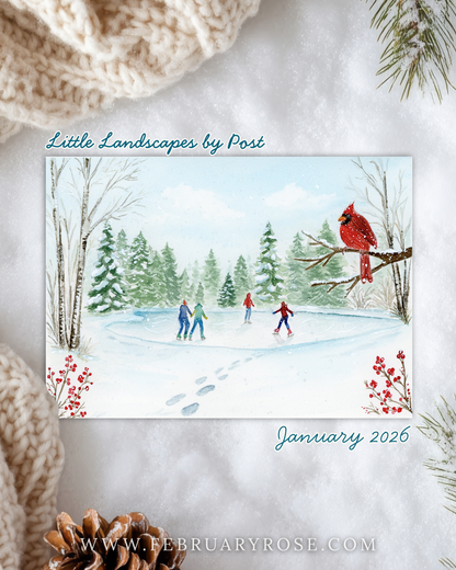 January Ice Skating 2026 Little Landscape