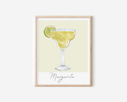 Margarita Watercolor Art Print
