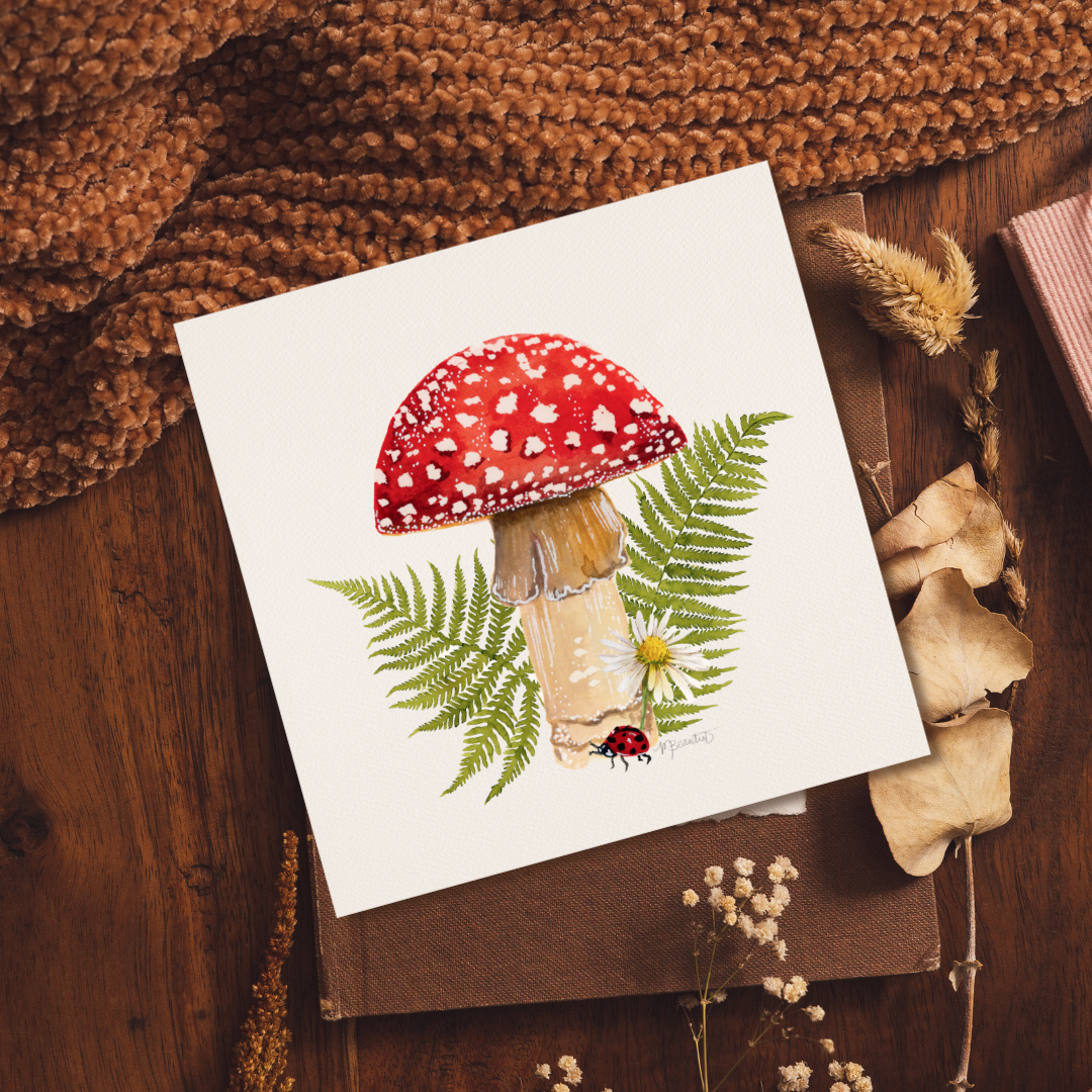 Mushroom NO.1 Watercolor Print