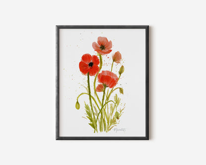Loose Poppy Bouquet