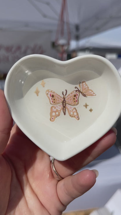 Butterfly Ceramic Trinket Dish