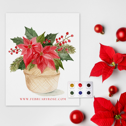 Winter Wonders Watercolor Coloring Pages Paint Kit- BEGINNER FRIENDLY TO ADVANCED