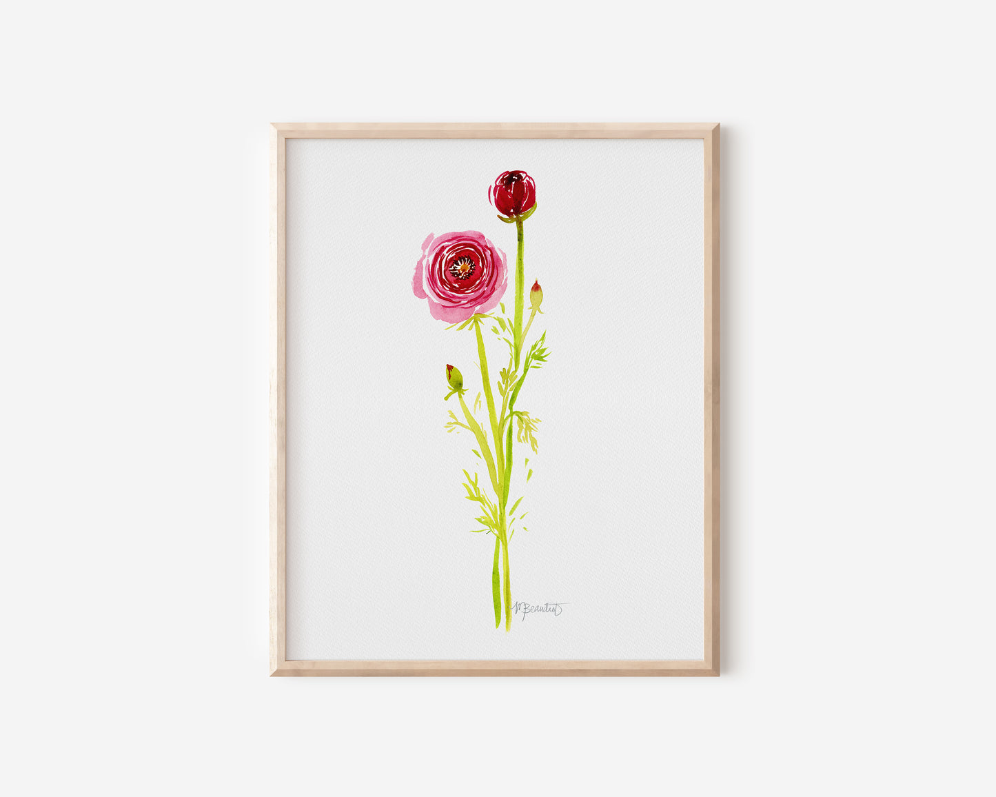 Ranunculus Flower Bundle: Set of 3 Prints