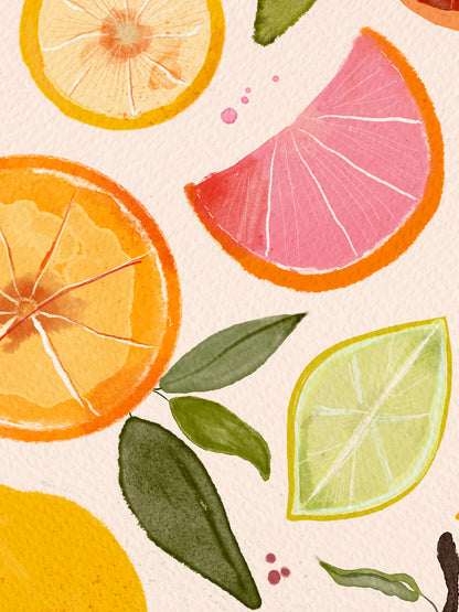 Citrus Party Art Print