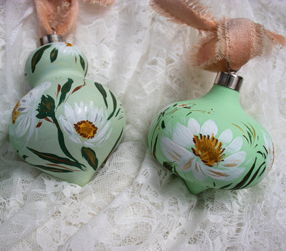 Cosmos in Frost Finial Ornament