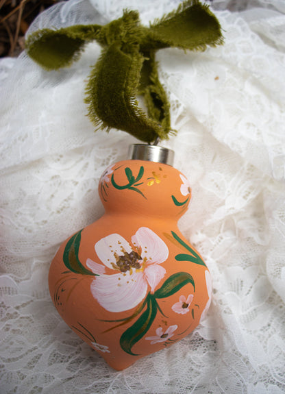 Magnolias on Sherbert 2022 Finial Ornament