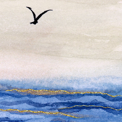 Sea Gaze Watercolor Art Print