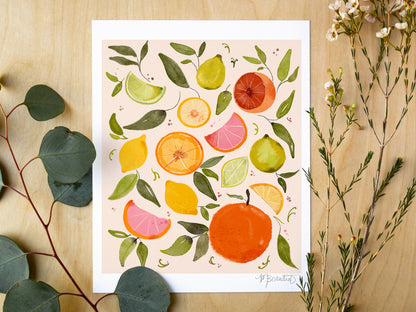 Citrus Party Art Print