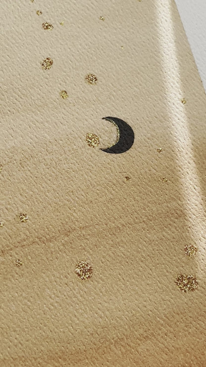 Copper Moon Watercolor Art Print