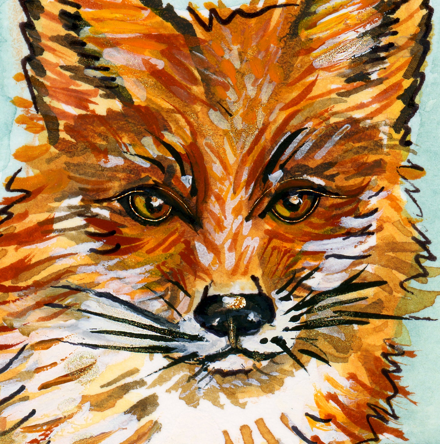 Sly Fox Watercolor Art Print
