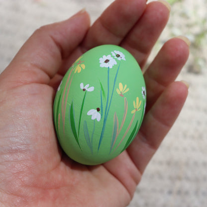 Spring Fling Ceramic and Wooden Easter Egg